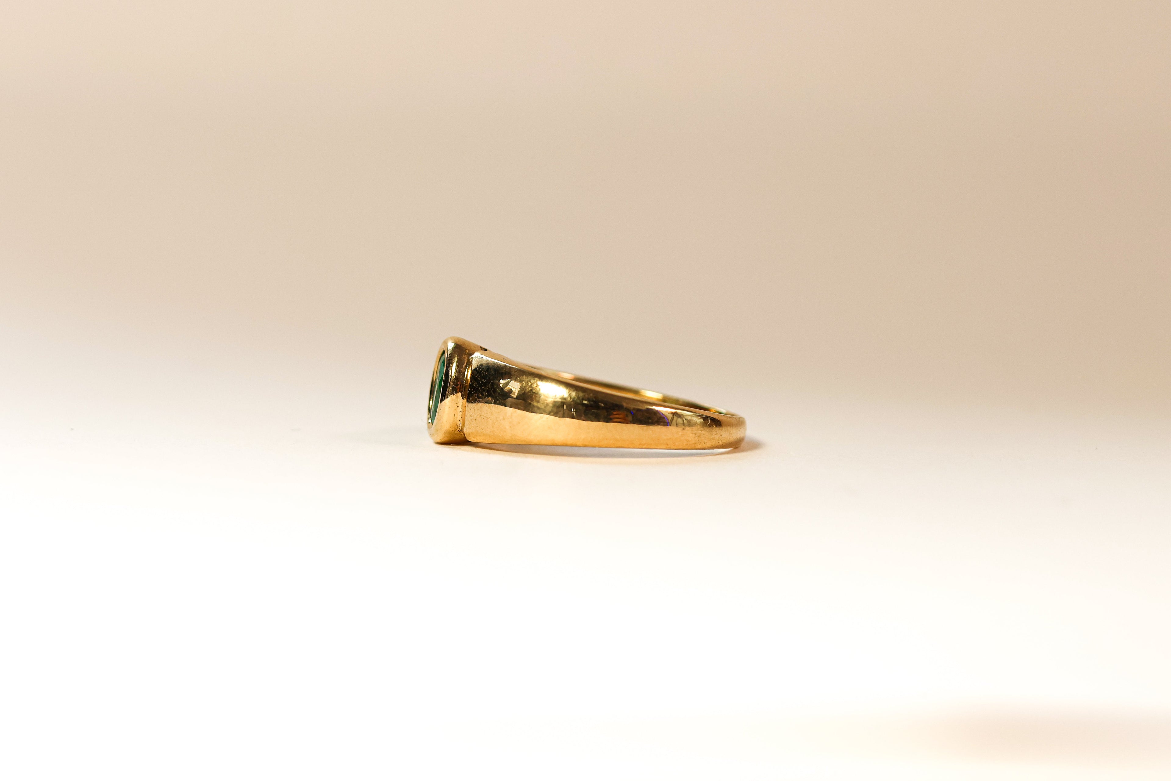 Jonc solitaire Oze or jaune verte