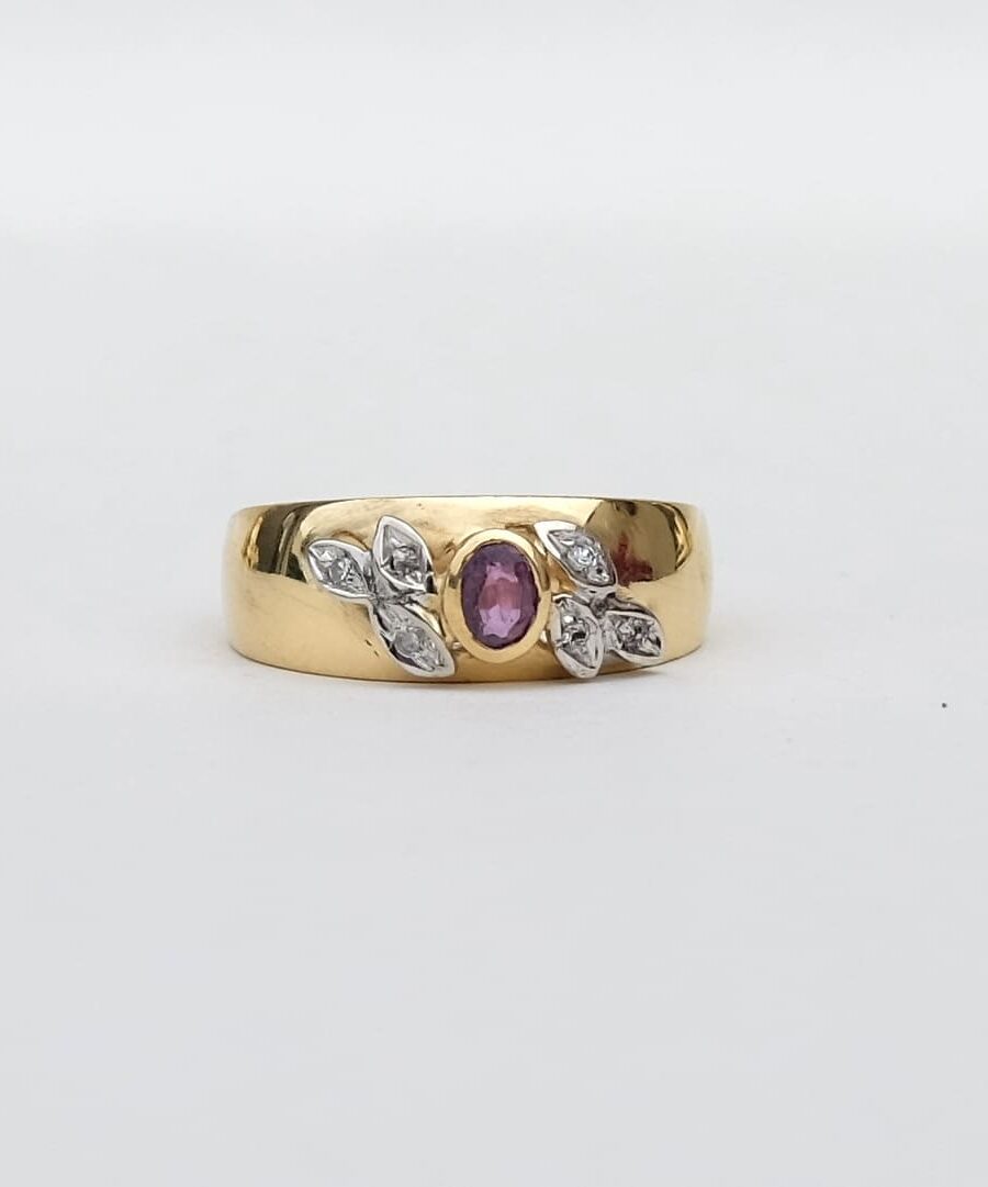 La pivoine — bijou en or 18 carats