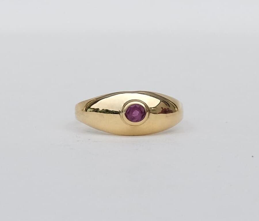 Le pavot — bijou en or 18 carats
